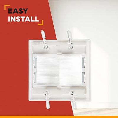 Buyer's Point Recessed Low Voltage Cable Wall Plate, Easy to Mount Outlet  to Hide & Pass