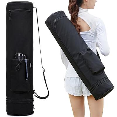 Yoga Mat Bag | Yoga Bag for Mat | Large Pockets | Water Bottle Holder |  Yoga Mat Holder | Yoga Strap for Stretching | Gym Bag Women | Yoga Bag