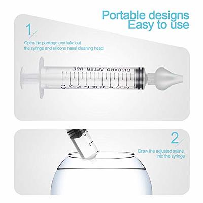 Baby Nasal Aspirator Professional Syringe Nasal Irrigator Baby Nose Cleaner  Rinsing Device Reusable Nose Washing for Children