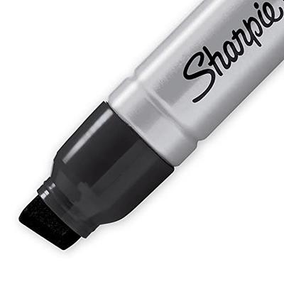 Sharpie King Size Permanent Markers Large Chisel Tip, Great for Poster  Boards, Black/Blue/Red, Pack of 12 Pens