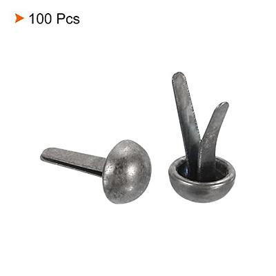 PATIKIL 6x12mm Mini Brads Paper Fasteners, 100 Pack Round Brads Fastener  for DIY Crafting Projects Scrapbooking, Dark Grey - Yahoo Shopping