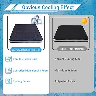 MAXYOYO Cooling Roll Up Floor Futon Mattresses, Dark Grey, Twin