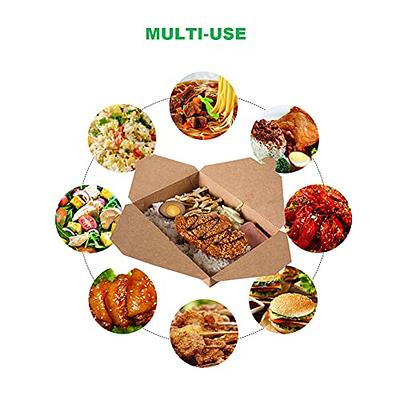 SEUNMUK 30 PCS 40 OZ Kraft Brown Food Boxes, Disposable Kraft