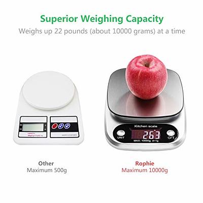 KitchenTour Digital Kitchen Scale - 3000g/0.1g High Accuracy Precision  Multifunction Food Meat Scale with Back-Lit LCD Display(Batteries Included)  - Yahoo Shopping