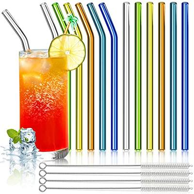 Super Big Drinking Straws Set 12 Extra Long 1/2 Extra Wide Reusable 304  Food-Grade 18/8 Stainless Steel for Frozen Drinks Boba Bubble Tea Smoothies