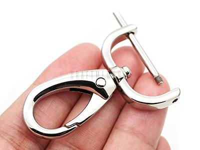 CRAFTMEMORE 2pcs Detachable Snap Hook Swivel Clasp with Screw Bar