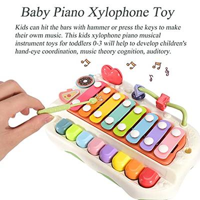 Tosnail Kids Accordion Toy 10 Keys Buttons Control Mini Musical