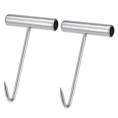 T-Handle Meat Boning Hook, Stainless Steel T Hooks for Kitchen - Silver  Tone - Yahoo Shopping