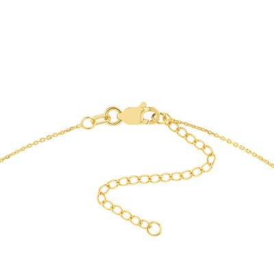 14K Yellow Gold High Polish Padlock Pendant on 16-18 chain with Lobster  Clasp