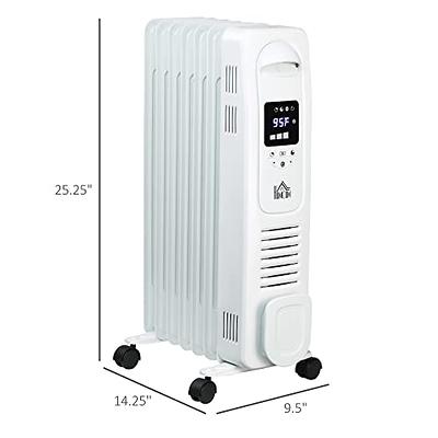 BLACK+DECKER Portable Heater for Rooms up to 161 Sq. Ft., Oscillating Space  Heater & Heater for Bedroom with Overheat Protection, Small Heater with