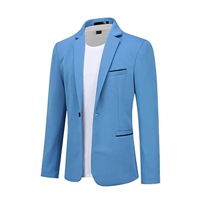 Men's Suit Jacket One Button Slim Fit Sport Coat Business Daily Blazer