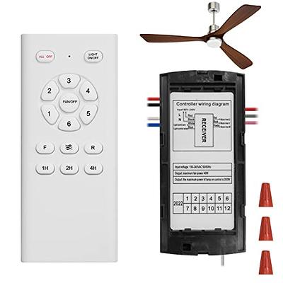 110-240V Universal Ceiling Fan Lamp Speed Remote Control Kit