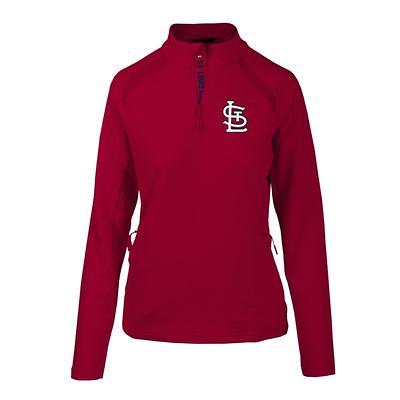 Colosseum Women's Louisville Cardinals Cardinal 1/4 Zip Jacket - Red Stingray - S (Small)