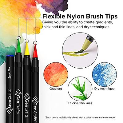 Crayola Washable Paint Brush Pens Paint Is In The Brush -5 Bright Colors New