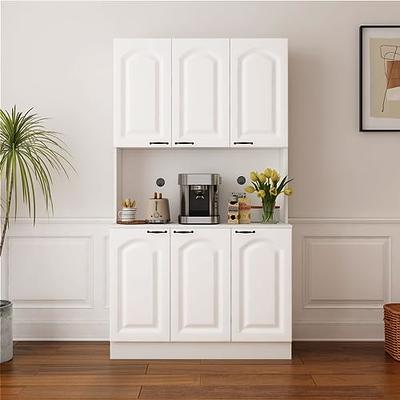 Gdrasuya10 White Kitchen Pantry Storage Cabinet Wall Mount, Hanging Kitchen  Small Pantry Wall Cabinet Organizer with Up-Flip Door Metal Kitchen