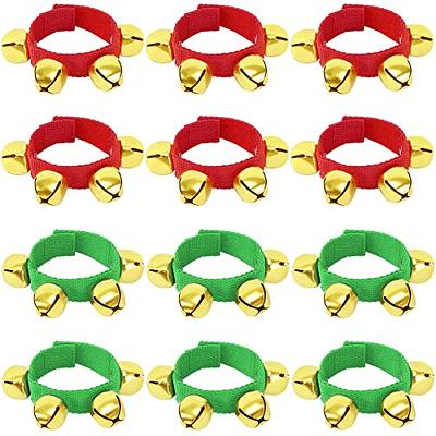 Christmas Jingle Bell Bracelet Set of 2 - Christmas Bracelets with Bells  For Boys and Girls