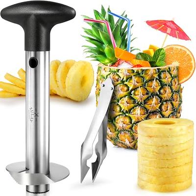 1pc Stainless Steel Potato Slicing Tool, Silver Tomato Slicer With Wooden  Base For Kitchen