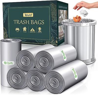 2.6 Gallon Clear Small Trash Bags Bathroom Garbage Bags 240 Count 