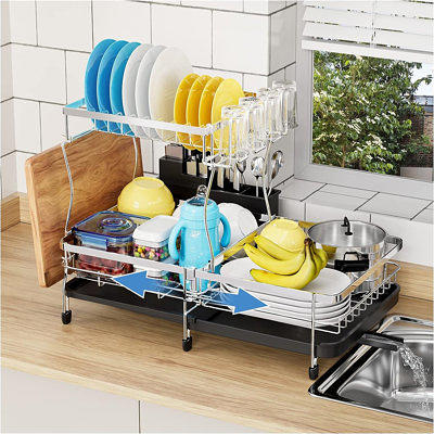 Adjustable Stainless Steel Dish Rack - Yahoo Shopping