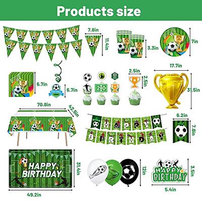 Real Madrid Party Birthday Set 61 PCS Decoration Plates Cups Balloons Flag  All in One 