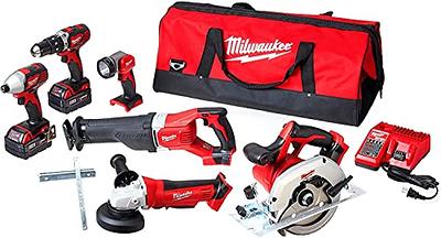 Milwaukee M18 18V Lithium-Ion Cordless Combo Tool Kit (6-Tool) with Two 3.0  Ah Batteries, 1 Charger, 1 Tool Bag 2696-26 - The Home Depot