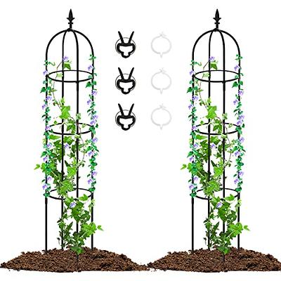 4 Pack Small Trellis for Potted Plants, 16.5'' Metal Plants