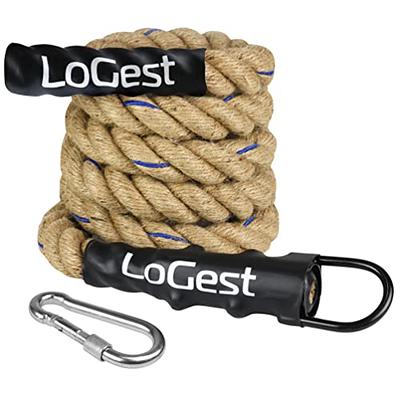 Logest Climbing Rope - Indoor and Outdoor Workout Rope 1.5” Diameter - 10  15 20 25 30 50 Feet 6 Lengths Available Perfect for Homes Gym Obstacle  Courses Rope for (Heavy-Duty Metal Hook, 10FT) - Yahoo Shopping
