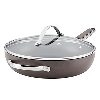 PHANTOM CHEF PC-016G-400 11 in. Aluminum Non Stick Deep Frying Pan