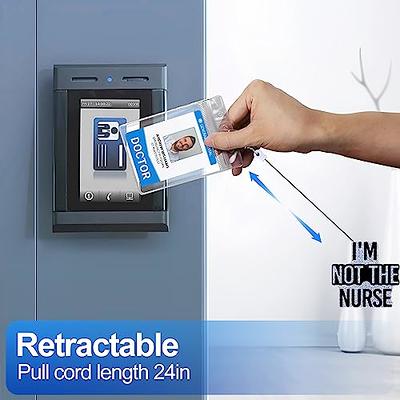 Plifal Badge Reel Holder Retractable with ID Clip for Nurse