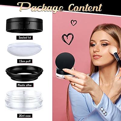 Beaupretty Travel Body Powder Jar DIY Makeup Powder Empty Case Talcum  Powder Dispenser Box Bottle Container for Home Outdoor Trip