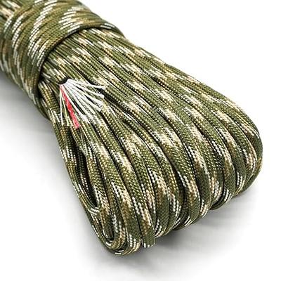 Survival Paracord Rope PSKOOK 100 Feet Fire Starter Parachute Cord 7-Strand  Nylon with Red Tinder Cord PE Fishing Line Cotton Thread for Outdoor  Lanyards, Bracelets, Handle Wraps (Forest Camo) - Yahoo Shopping