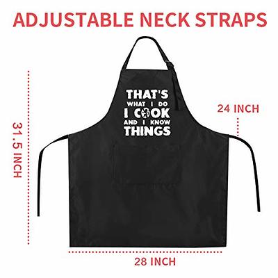 Kaidouma Funny Grill Aprons for Men - I Only Smoke the Good Stuff - Men's  Funny Chef Cooking Grilling BBQ Aprons with 2 Pockets - Birthday Father's