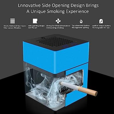 Smokeless Ashtrays Multifunctional Air Purifier for Cigarettes Indoor  Outdoor, Ash Tray with Lighter USB Rechargeable Smokeless Ashtray for Home