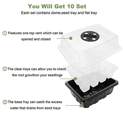 Upgraded Light] Seed Starter Kit with Grow Light - Durable Seed Tray, 60  Cell Seed Starting Tray, Humidity Dome for Seed Growing Germinating,  Seedling Starting, Cutting Clone & Plant Propagation Kit 