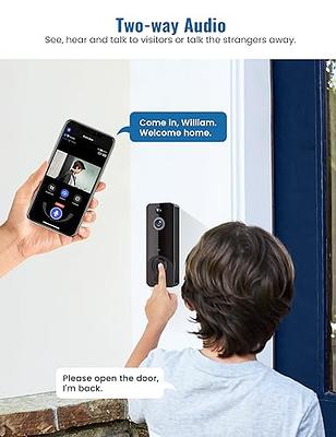 AIWIT Wireless Video Doorbell Cam, Indoor/Outdoor Surveillance Camera  Included Ring Chime, 2-Way Audio, AI Human Detection, Night Vision, Instant  Alerts, Live View, Cloud Storage, 2.4G Wi-Fi - Yahoo Shopping