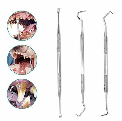 SENLMLER Professional Dental Pick Tools Kit, Teeth Cleaning Calculus  Remover Tool for Dentist, Personal Using, Pets Oral Care Set with Dental  Mirror