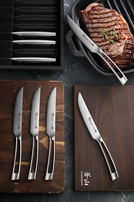 Straight Edge Stag Steak Knife Set