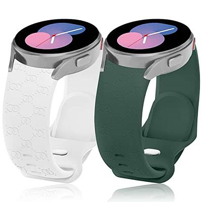 2 Pack compatible with Samsung Galaxy Watch 4 40mm 44mm band/ Galaxy Watch  4 Classic 46mm band /Classic 42mm band, 20mm quick release watch band  Sports Straps for women (White+Green) - Yahoo Shopping