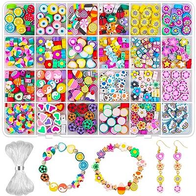 480 Pcs Fruit Flower Polymer Clay Beads, 24 Styles Clay Bead Charms for  Bracelets Making, Jewelry Making, Necklace and Earring with Elastic String  - Yahoo Shopping