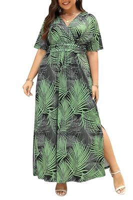 Colleen Lopez Flutter-Sleeve Midi Dress with Pockets
