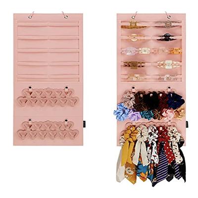 Hair Accessories Organizer, Pink Hair Accessory Jewelry Box for