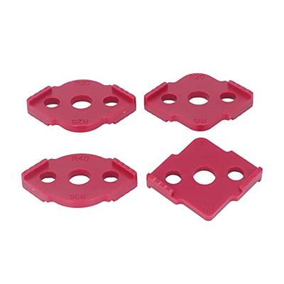 inBovoga 8 Pcs Radius Jig Router Templates, Router Templates for Woodworking,  High Hardness ABS+CNC Router Jig Template Corners R5 R10 R15 R20 R25 R30  R35 R40