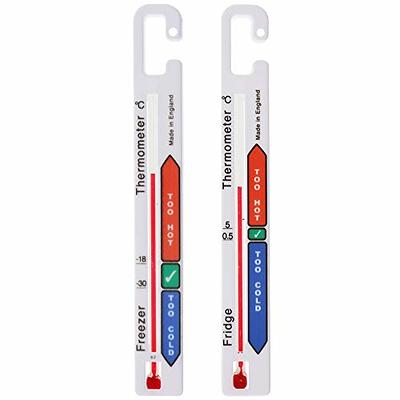 Twin Vertical Freezer/Fridge Thermometer Pack - Colour Coded Safe  Temperature Zones - Yahoo Shopping