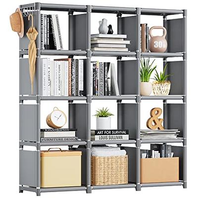 TUMUCUTE Wire Storage Cubes, Metal Storage Shelves Bookshelf, Stackable Modular Closet Organizer for Bedroom Living Room, Office