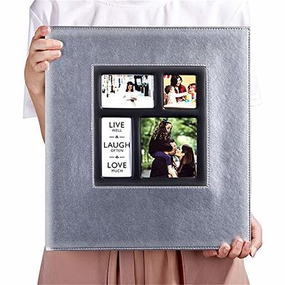 Artmag Photo Picutre Album 4x6 500 Photos, Extra Large Capacity Leather  Cover Wedding Family Photo Albums Holds 500 Horizontal and Vertical 4x6  Photos with Black Pages (Green) - Yahoo Shopping