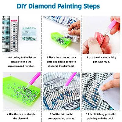 BOHUAYI Diamond Painting Kits for Adults,Flowers 5D DIY Paint by Numbers  for Adults Beginner, Full Drill 5D DIY Diamond Dots Paintings Picture Arts