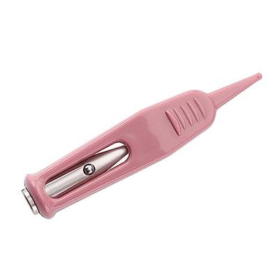 2 Pcs Led Baby Nasal Cleaning Plastic Tweezers Ear Cleaner (pink)