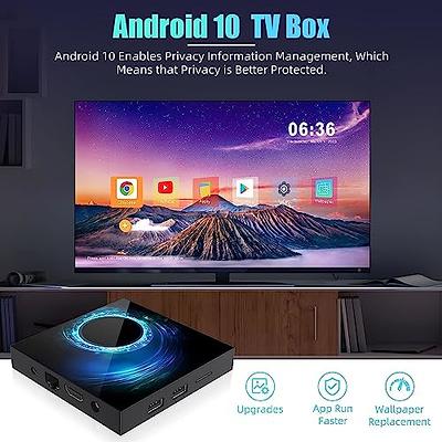  Android 10.0 TV Box 4GB RAM 32GB ROM, Q Plus Android Box H616  Quad-core WiFi 2.4GHz Support 6K H.265 HD 2.0 Ethernet : Electronics