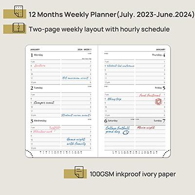  POPRUN 2024 Planner Daily Weekly and Monthly 8.5''x