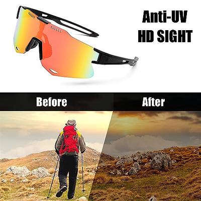 Polarized Sports Sunglasses for Men Women Cycling Running Driving